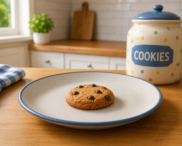 There is only one cookie left.