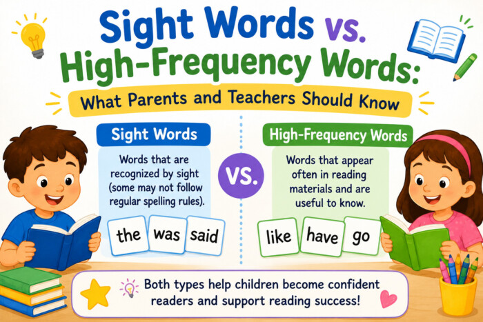 Sight words vs high-frequency words