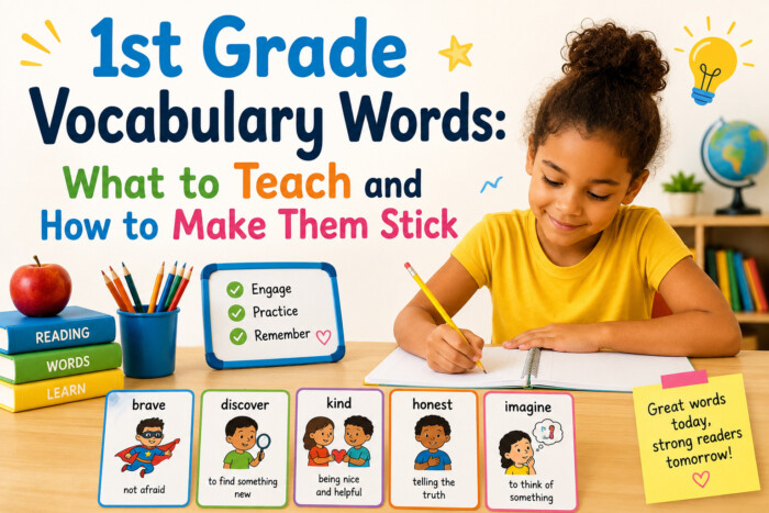 1st Grade Vocabulary Words: What to Teach and How to Make Them Stick