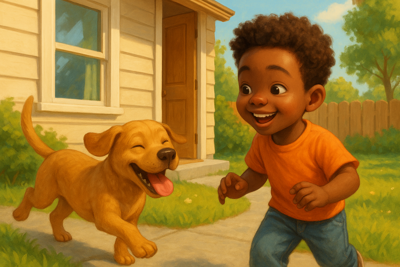 I smile when I see my dog